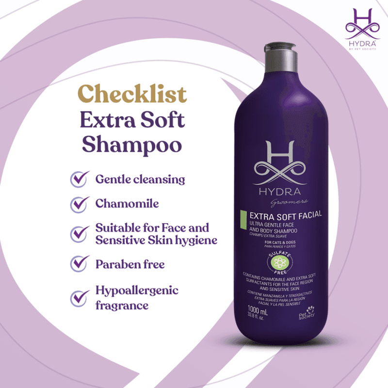 Hydra Groomers Extra Soft Facial Ultra Gentle Shampoo